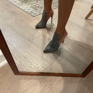 SPANKING BRAND NEW SEQUIN MULES! NEVER WORN OUT!